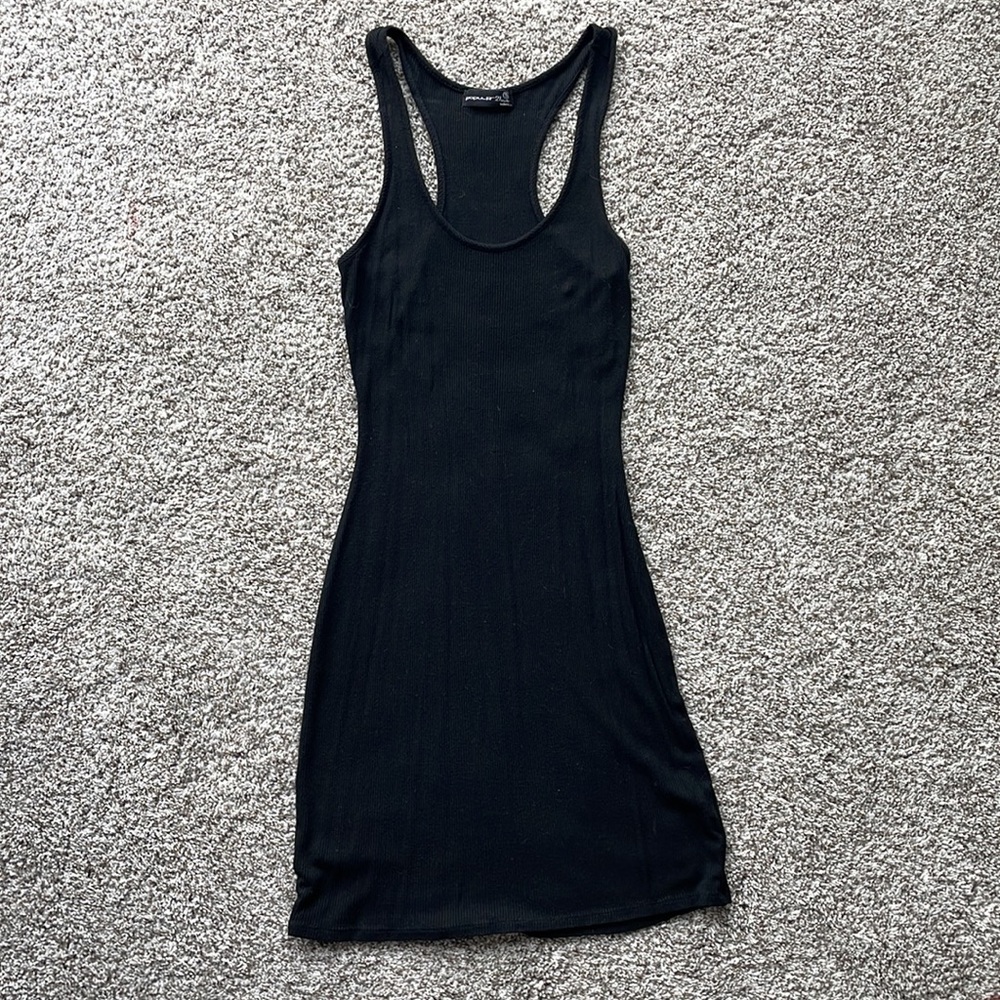 Ribbed short tight black mini dress size small